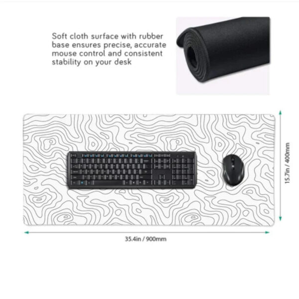 Sf27216d4ce54471a9e20df5dda848934t.jpg Black and White Mouse Pad Large Computer Gaming Accessories MousePads Desk Mats Carpet Anti-slip Laptop Soft Mice Pad Mouse Mat
