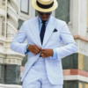 Sf28d454ea9fc4024a659bfcc868235726.png 2 Pieces Casual Men Suits Seersucker Stripe Outfits Custom Wedding Groom Tuxedo Costume Homme Peaked Lapel Jacket+Pants