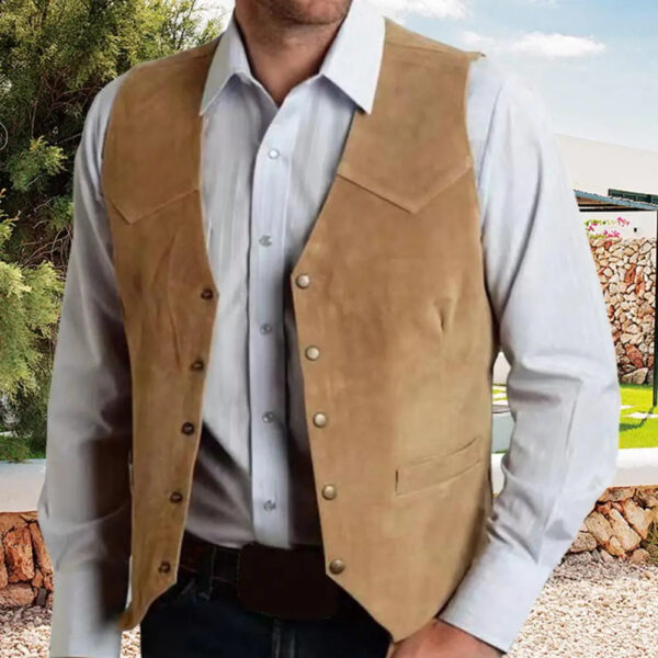 Sf2bfb8b49b9b456783120a818e82c8813.jpg Brown Vest Men's Formal Business Suit Waistcoat Groomsmen For Wedding New Cowboy