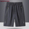 Sf341f662f3644eedbe841e9422ecdfb1S.jpg Summer Men's Shorts Cool Sportswear Running Sport Shorts Casual Bottoms Gym Fitness Training Jogging Short Pants Men Black Gray