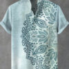 Sf37efa5ebfc543b5990559988f1c1c19L.jpg 2025 Men's Mandala Flower Pattern Short Sleeve Shirt Summer Vintage New Linen Shirt men's Short Sleeve Leisure Holiday Streetwea