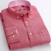 Sf3995c290dbc47b7a0d5b4e01c03b60eO.jpg New in shirt Cotton long-sleeve shirts for men slim fit formal plain tops single pocket solid color office tops fashion clothes