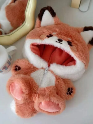 Sf4040375f51f45ab9005af90183c180dY.jpg Cute Doll Clothing Outfit For 20cm Cotton Clothes Fox Bunny Animal Onesie Dolls Accessories Costume