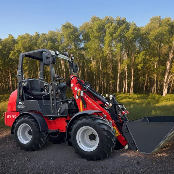 W1160 Wheel Loader Euro 5 Diesel Engine 30hp Agriculture Mini Loader Speed 19.5 km/h Kubota Loader With Cab Excavator Customized