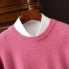 Sf4420e9fcad44d1ca835e7ffc12df99dq.jpg Men's 100% Cashmere Sweater O-Neck Pullovers Knit Large Size Wool Sweater Winter New Tops Long Sleeve High-End Jumpers