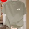 Sf5105ad01ca44070a52be073e465e0bf1.jpg 100 cotton Men'S Oversized T-Shirt - Breathable Short Sleeve Round Neck with Minimalist Black Grid Pattern PrintCa