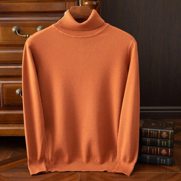 Sf53307047f49476e88daaf9f2d145117I.jpg Soft Cashmere Sweater Men's Clothes Turtleneck Pullover Autumn Spring Korean Popular Casual Knit Reviews Wool High-quality
