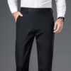 Sf5418571b0eb405383fefbdadd91ecdca.jpg Male Smart Casual Pants Stretchy Sports Men's Fast Dry Trousers Spring Autumn Full Length Straight Office Black Navy Work Pants