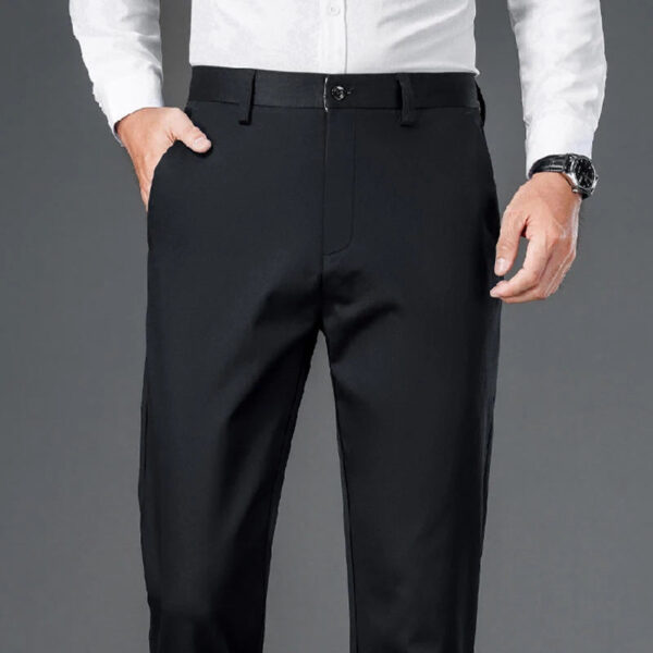 Sf5418571b0eb405383fefbdadd91ecdca.jpg Male Smart Casual Pants Stretchy Sports Men's Fast Dry Trousers Spring Autumn Full Length Straight Office Black Navy Work Pants