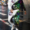 Sf5f633be71d54735bf8280ae780c0790Q.jpg Autumn Men's Sportswear Suit Mens Long-sleeved T-shirt Long Pants Suit Retro Quilted Print Casual Street Tops Two-piece Clothing