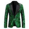 Sf61dd0e9aa5b483992c0941d3e0850446.jpg Fashion Men Luxurious Sequin Plaid Suit Jacket Gold / Silver Singer Host Stage Party Loose Dress Blazer Coats