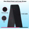 Sf699c711d614441c858868c759dff26eq.jpg Hook and Loop Straps with 24pcs Buckles, Heavy Duty Nylon Reusable Cut-to-Length Molle Straps for Cable Organizer or Storage
