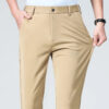 Sf7418c9ad2cc4fb18595f0308caa8bdaB.jpg Summer Autumn Thin Trousers Men Formal Dress Suit Pants Work Pants Quality Business Casual Pants Black Wine Red Long Pants