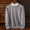 Sf764adac860a40f6aa4604cf9fc531465.jpg Men's 100% Cashmere Sweater O-Neck Pullovers Knit Large Size Wool Sweater Winter New Tops Long Sleeve High-End Jumpers
