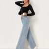 Sf78d70e2988f43c0b9ca937492ba2e316.jpg European and N Trend Washed Blue Wide Leg Jeans Women Jeans Women Comfortable Fashion All-matching Trend Jeans