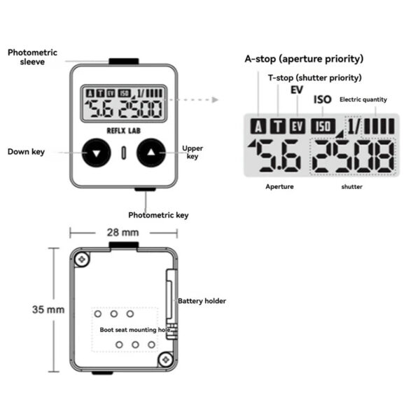AAAN-Light-Meter Photometer Single Reverse For Reflx Lab Rangefinder Camera Light Meter