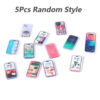 Sf8125a7cdeef45f088a675264bc757da8.jpg 5Pcs 1:12 Dollhouse Miniature Mobile Phone Fashionable and compact Simulation Smartphone Model Kids Pretend Play Accessories