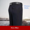 Sf8192216e32448cfb8a2abae8bc13d12O.jpg New Arrival 100% Cotton Summer Autumn Men's Casual Pants Fashion Solid Black Beige Gentle Thicken Trousers Brand Smart Suit Pant