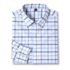 Sf86c6eead2c84fc18fd55c0884e74cb6T.jpg New 100% Pure Cotton Oxford Men's Plaid Shirts Male Business Casual High Quality Long sleeve Shirt for Men Pocket Shirt S-5XL