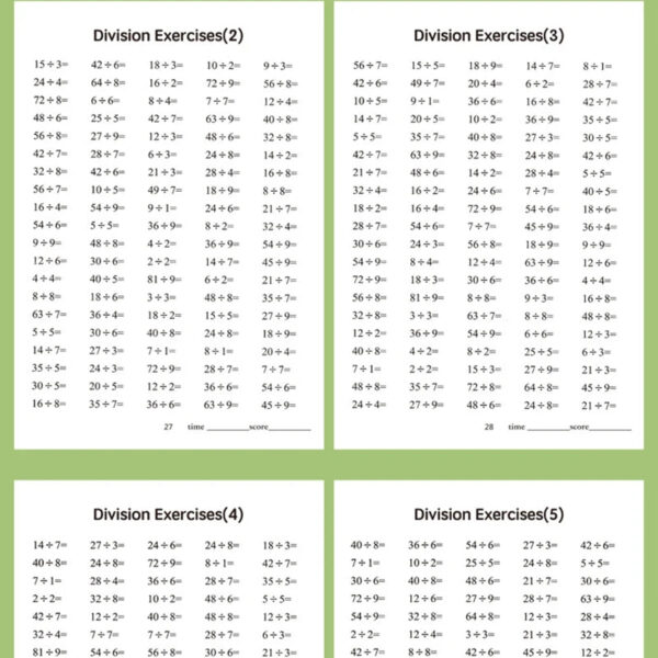 Sf89d84bee2e14c0282e7c873a0ac2b71F.jpg Children's math workbooks, multiplication and division practice books, arithmetic cards, school supplies, student math learning