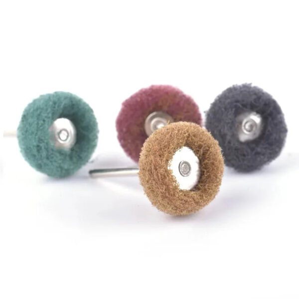 12PCS Mini Drill Abrasive Brush Nylon Buffing Polishing Wheel with 3mm Shank for Dremel Rotary Tool Accessories Set