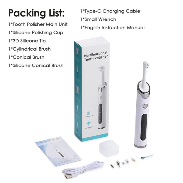 Sf8e070db72754a6e8cf773062e019ca5C.jpg Electric Ultrasonic Dental Scaler 5 Modes Tooth Cleaner Calculus Tartar Remover Teeth Stain Cleaner Oral Care Teeth Cleaning Too