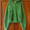 Men Casual Versatile Rugby Knit Sweater for Autumn and Winter Niche Design Green Exploration Pattern Embroidery Loose Pullover
