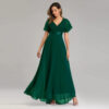 Sf9ae688e613e4310b864845988b68f817.jpg Women's Long Dresses Elegant Green Tulle Evening Dress with Sequins Plus Size Formal Party Gown