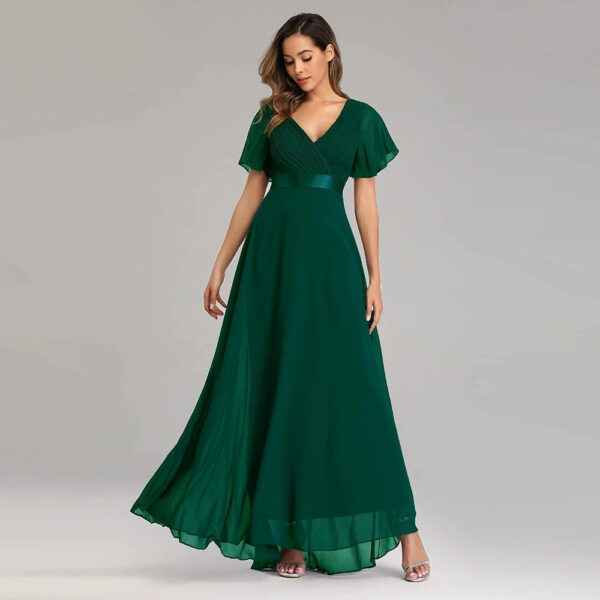 Sf9ae688e613e4310b864845988b68f817.jpg Women's Long Dresses Elegant Green Tulle Evening Dress with Sequins Plus Size Formal Party Gown