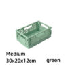 Simple Table Top Folding Storage Basket Decorative Plastic Storage Box Stationery Cosmetics Toy Stackable Storage Box