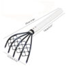 Sturdy Compact Claw Rake with Mesh Net 5-Tine Clamming Claws Long Handled for Shell Clam Digger 15 Inch Hand Rake