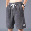 Sfb3f1ed2a99e43f981b4b6b5ce936c99I.jpg Lce Silk Shorts Men's Thin Sports Cropped Pants Loose Straight Leg Cool Breathable New Fashion Trend Casual XL-XXXL