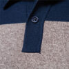 AIOPESON Mens Strip Cotton Button-up Polo Collar Sweater Knit Casual Business Sweaters for Men