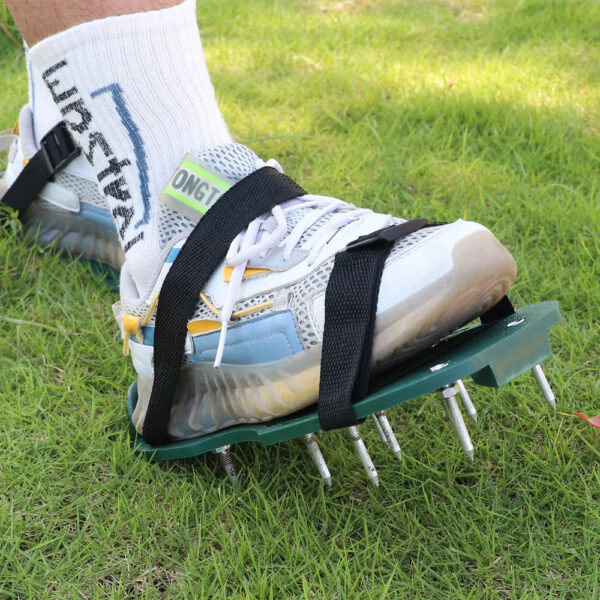 Sfc3993afa4bd47b0b514c3f10030befcd.jpg 1 Pair Grass Spiked Gardening Walking Revitalizing Lawn Aerator Sandals Nail Shoes Yard Garden Tool Scarifier Nail Cultivator