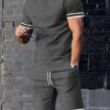Sfc408b548f5a40b98e6da4c398a40e5ck.jpg EUROPEAN AND AMERICAN MEN'S SUMMER MEN'S LOOSE SET SHORT SLEEVED SHORTS SPORTS CASUAL ROUND NECK TWO-PIECE SET MEN'S S-3XL