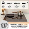 NOXTON Plug in Induction Hob, 4 Zones Electric 60cm Built-in, Touch, Safety Lock, 99-Min-Timer, Black, (UK:2800W/EU:3500W)