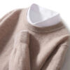 Sfc567915c00e4fb5b62fd2a83e4ca455F.jpg Autumn Winter Men Cashmere Sweater O-neck Soft Warm Pullovers Male Loose Knitted Shirt Korean men's winter blouse