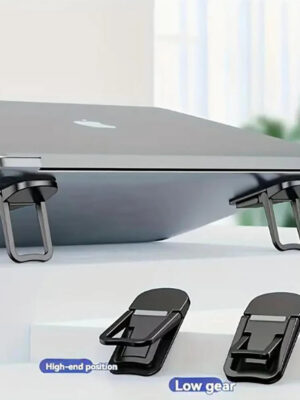 Sfc5ad62775dd4aac8260c11b41fd81695.jpg 2pcs Set Mini Portable Laptop Stand Foldable Adjustable Riser for 10 to 18 inch Notebooks Macbook Computer Keyboard Holder