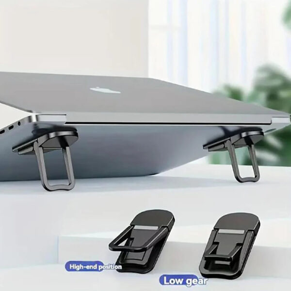 2pcs Set Mini Portable Laptop Stand Foldable Adjustable Riser for 10 to 18 inch Notebooks Macbook Computer Keyboard Holder