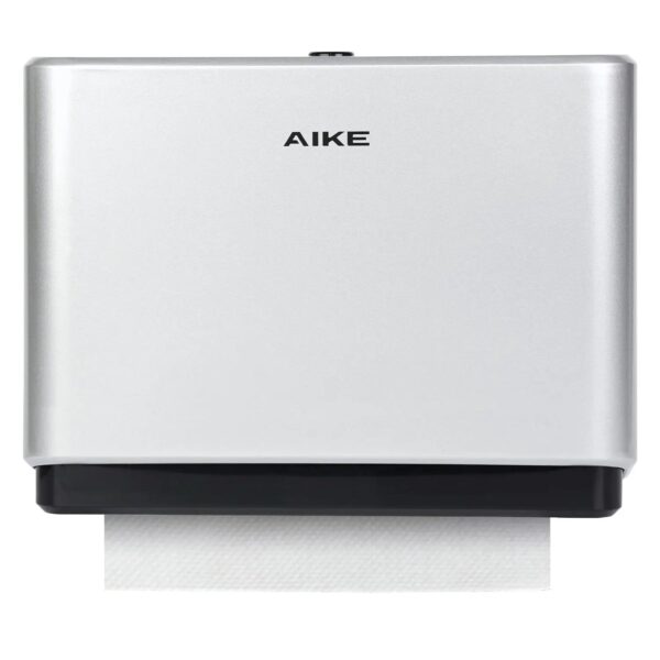AIKE Professional Paper Towel Holder Wall Mount Punch Free Tissue Dispenser with Smart Lock Paper Box for Toilet Bedroom Kitchen