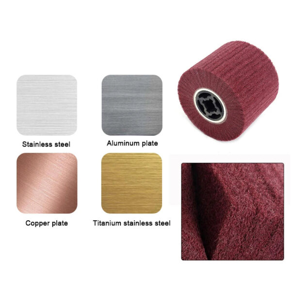 Sfd31fd8b1ad14f88a7253a40a0479149A.jpg SIFANG Non-woven Nylon Abrasive Flap Wheel Brush Wire Drawing Polishing Burnishing Drum Wheel for Stainless Steel