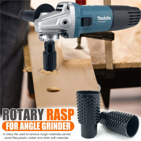 M10/M14 Rotary Rasp Grinder Hole Opener Angle Wood Grinding Carving File Polish Cutter Burr Sanding Disc Head Abrasive Tool