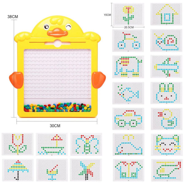 Sfdb663a1d5ed4898970aaee115ee0e9dY.jpg Kids Magnetic Drawing Board Yellow Duck Dinosaur Writing Board Creative Drawing Booklets Pattern Educational Montessori Toy Gift