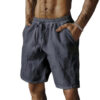 Sfffb55bbebd049188e08a7bfdc661cd9a.jpg Summer New Men's Breathable Shorts Hawaii Beach Short Pants Male Solid Color Trousers Loose Lightweight Short Streetwear