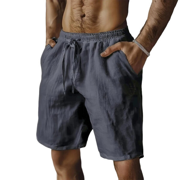 Sfffb55bbebd049188e08a7bfdc661cd9a.jpg Summer New Men's Breathable Shorts Hawaii Beach Short Pants Male Solid Color Trousers Loose Lightweight Short Streetwear