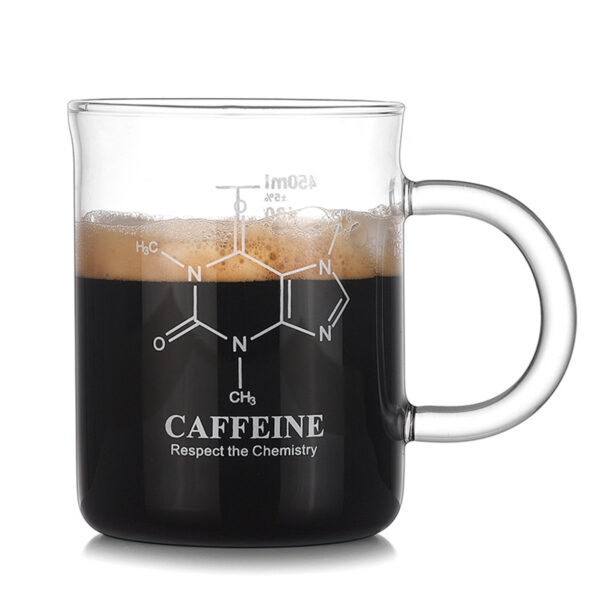 1 PCS Transparent Tape with High Borosilicate Glass Cup Coffee Sharing