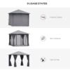 10ft X 10ft Patio Gazebo-black-as 10ft X 10ft Patio Gazebo-black-as