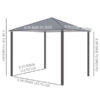 10ft X 10ft Patio Gazebo-black-as 10ft X 10ft Patio Gazebo-black-as