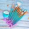 11pcs Makeup Brushes Kit Maquiagem Maquillaje Mermaid Foundation 11pcs Makeup Brushes Kit Maquiagem Maquillaje Mermaid Foundation