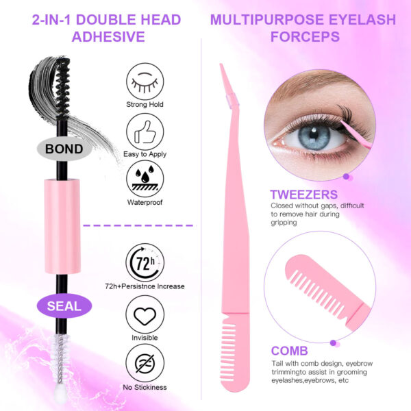 12 Rows of 150 Segmented Lashes in Clusters 12 Rows of 150 Segmented Lashes in Clusters